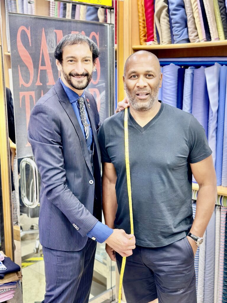 Roshan Melwani with Lez Ferdinand