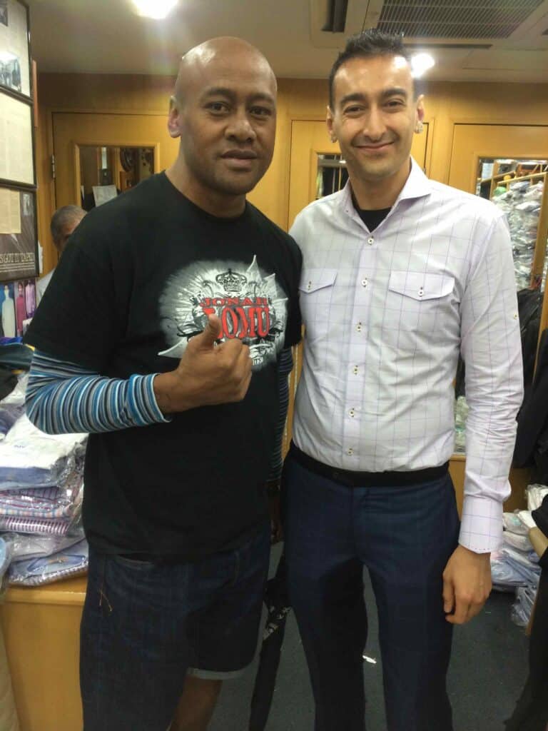The 24-Hour Suit: How Hong Kong's Fastest Tailor Actually Does It 2 Johan Lomu in Store with Roshan Melwani