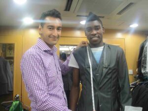 Sammy Amoebi with Roshan Melwani
