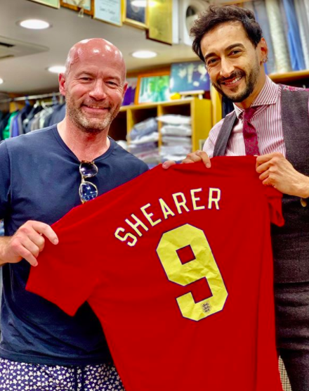 Roshan Melwani  with Alan Shearer