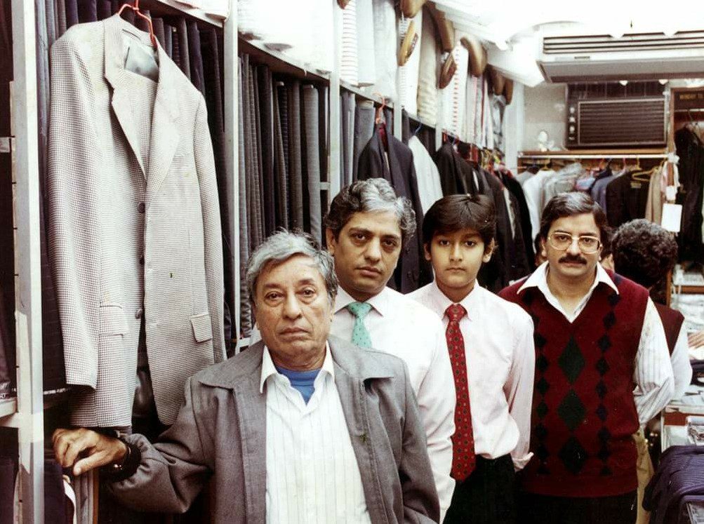 Sam's Tailor: From Narindas's Legacy to Roshan's Digital Frontier 2 Roshan, Sham, Manu and Narindas in store together