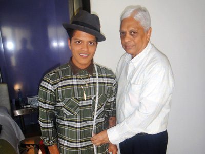 Bruno Mars measures up with Manu Melwani