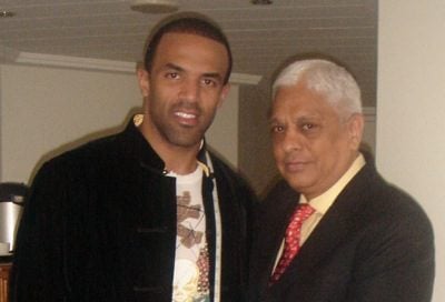 Craig David measures up with Manu at his hotel