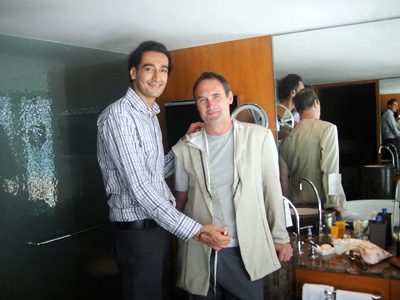Adrian Anthony Gill with Roshan Melwani