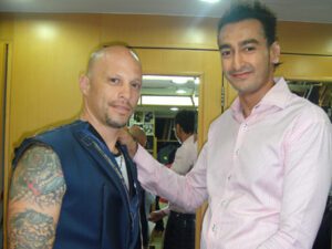 Ami James with Roshan Melwani