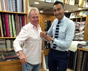 Bertram Van Munster with Roshan Melwani