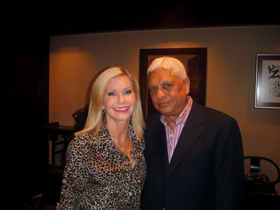 Olivia Newton John with Manu